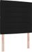 vidaXL LED Hoofdbord met LED-stripverlichting Zwart 80 cm Stof