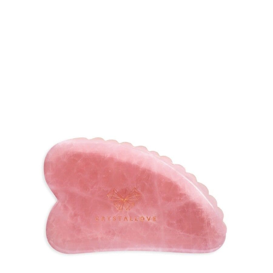 Crystallove 3D Rose Quartz Gua Sha - Facial Massager