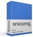Snoozing Flanel Topper Hoeslaken Lits-jumeaux (180x200 cm) - Blauw