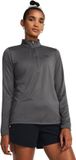Under Armour Tech 1/2 Zip- Solid-GRY Dames Sporttrui - Castlerock - Zwart