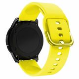 By Qubix Qubix Siliconen Sportband Geel 20mm voor Garmin Vivomove