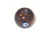 Glazen parels met barnsteenpatroon, transparant, diameter 1,8 cm, 500 g. 85u, ca.
