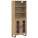vidaXL Highboard Artisan Eiken 69,5 x 34 x 180 cm