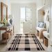 Safavieh Courtyard Collection Zwart en Botten Laagpolig Vloerkleed - 160 x 230 cm