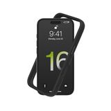 RHINOSHIELD Bumper Hoesje compatibel met [iPhone 16] | CrashGuard - schokabsorberend slank ontwerp beschermhoes 3,5 m valbescherming - zwart