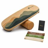 FunLife ALPINE - Balance Board Set met kurkrol en 3 weerstandsbanden