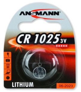 Ansmann 3V Lithium CR1025 Batterij - Zilver