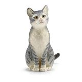 schleich FARM WORLD | Kat, zittend 13771 | 5 x 2 x 5 cm | Speelfiguur vanaf 3 jaar | schleich boerderijfiguur | realistische dierenfiguur | cadeau voor jongens en meisjes