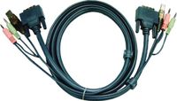 Aten 2L-7D02U DVI-D Single Link KVM kabel met audio en USB - 1,8 meter
