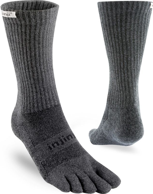 Injinji Trail Crew Xtralife Midweight Socks Men - granite - 0760172011722