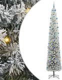 vidaXL Kunstkerstboom Groen 300 cm PVC en Staal en Kunststof
