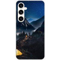 Samsung Galaxy S23 FE Seul en montagne bedrukt siliconen hoesje
