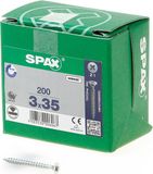 Spax Spaanplaatschroef Verzinkt PK 3.0 x 35 (200)