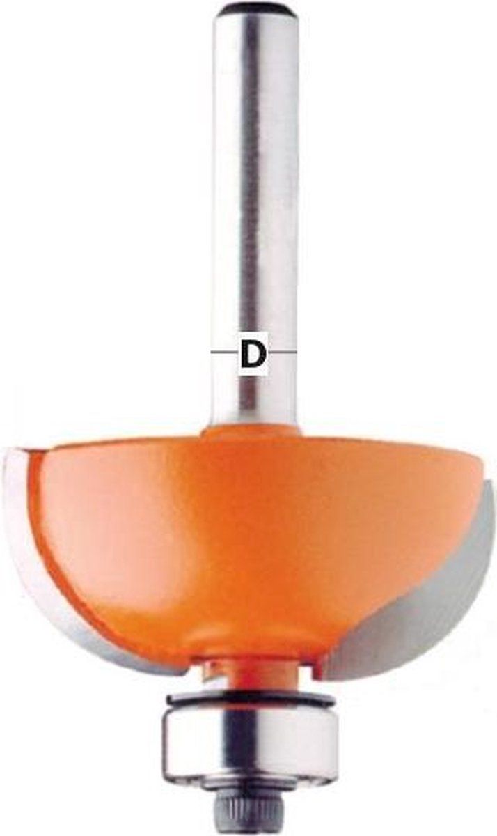 CMT HM bolle radiusfrees Ø 25,4 x 12,7/54,9 mm. R=6,35