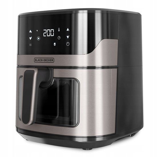 BLACK+DECKER BXAF6500E Luchtfriteuse zonder olie, 1600 W, 6,5 l