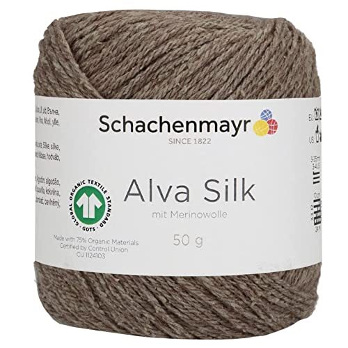 Schachenmayr Alva Silk ca. 230 m 00010 hout 50 g