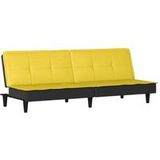 DESIGN IN Canapé Sofa-lit Jaune Clair Tissu
