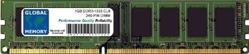 GLOBAL MEMORY 1 Go DDR3 1333 MHz PC3-10600 240-PIN DIMM Mémoire Vive pour PC de bureau/cartes mères
