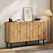 Rolipo Moderne commode met golfpatroon, voorzien van 3 deuren.