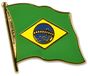 Merkloos Pin Vlag Brazilie - 2 cm