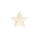 Bougie étoile petit modèle blanc cassé Ø10 x 5,3 cm