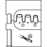 Gedore 8140-25 2078104 Insert à sertir Convient pour pinces MC4 2,5 à 6 mm²