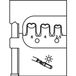 Gedore 8140-25 2078104 Krimpinzet Geschikt voor tangen MC4 2.5 tot 6 mm²
