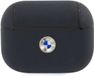 BMW Signature Leather AirPods Case - Geschikt voor Apple Airpods Pro (1e Generatie) - Blauw