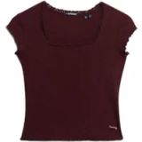 Superdry Athletic Essentials T-shirt met vierkante hals Dames T-shirts