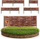BOOGARDI Beeteinfassung Weide · 10x 30x120cm · Garten Steckzaun Beetumrandung Rasenkanten Beetbegrenzung Weidenzaun