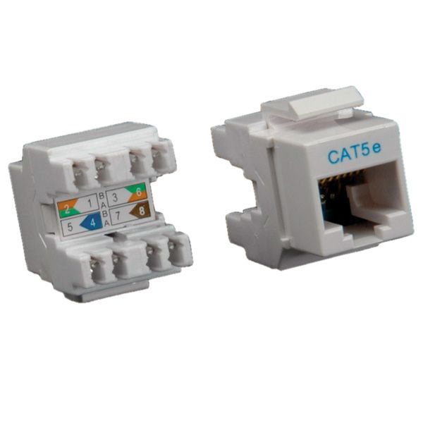 ROLINE Cat.5e Keystone - RJ-45 - lichtgrijs