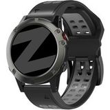 Bandz Garmin Tactix 8 - 51mm sport band met gesp (zwart/grijs)