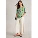 White Stuff Weaver Jersey Tee Green Print Taille: 8