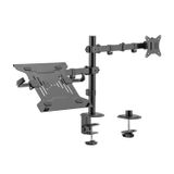AISENS DTL32TSR-193 bureau steun voor 1 scherm, 17-32 inch, Zwart