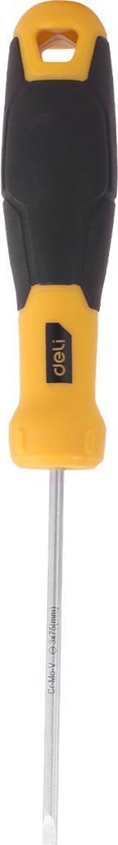Deli Tools Sleufschroevendraaier 3x75mm EDL6330751 (geel)