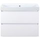 BES LED Maxx XL Badmeubelset 80 cm - Wit Hoogglans - Wastafel Just Zonder Kraangat