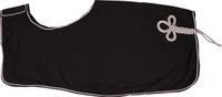 QHP Fleece Ornament Zwart-zilver - M