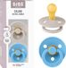 BIBS Colour Fopspeen - 0-6 mnd - 2-pack - Ronde - Mushroom/Breeze