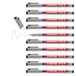 edding 150 S non-permanentee stift - zwart - 10 stiften - ronde punt 0,3 mm