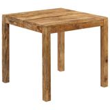 VidaXL Table de salle à manger 82x80x76 cm manguier massif