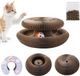 Kattenkrabplank Bol Krabplank voor katten - Magisch opvouwbaar krabplank voor katten, interactief krabspeeltje van gegolfd papier, krabspeeltje voor katten met bel en kattenkruid om de klauwen van de kat te slijpen