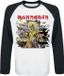 Iron Maiden Killers Shatter Heren Shirt met lange mouwen - wit/zwart - XL