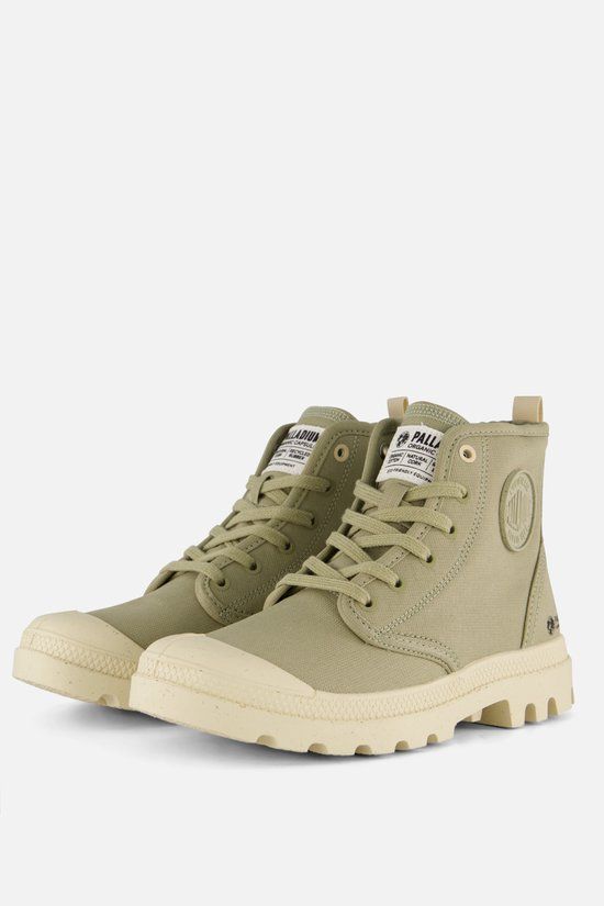 Palladium Hi Zip Sneakers groen Katoen - Dames - Maat 36