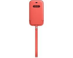 Apple Leren hoesje met Koord voor iPhone 12 Pro / 12 - Roze - MagSafe