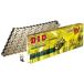 DID CHAIN 525VX3 (Gold & Black) - Length: 100 links with rivet joint (ZJ)