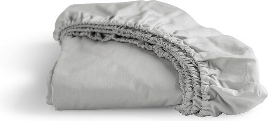 Cinderella Hoeslaken Basic Katoen - Light Grey - Lits-jumeaux (160x200 cm)