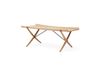 &Tradition Table basse X HM13 61x120 cm Chêne laqué, inserts noyer