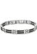 Lotus Style Herenarmband Zwart Staal Blokjes 21.5 cm
