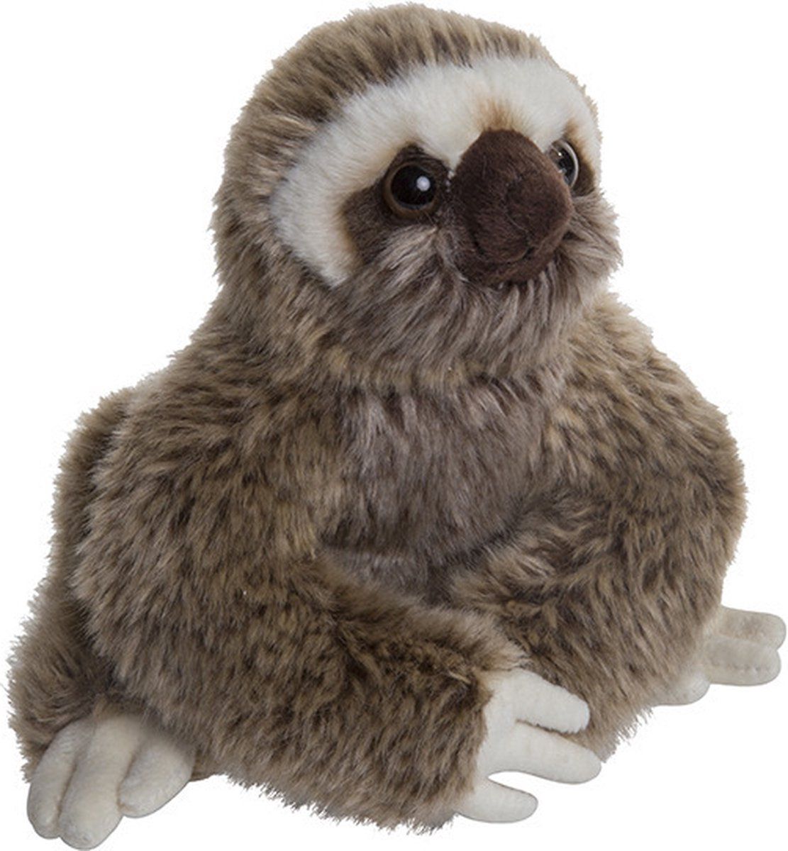 Nature Planet Pluche grijze luiaard knuffel 18 cm - Luiaards Knuffeldier