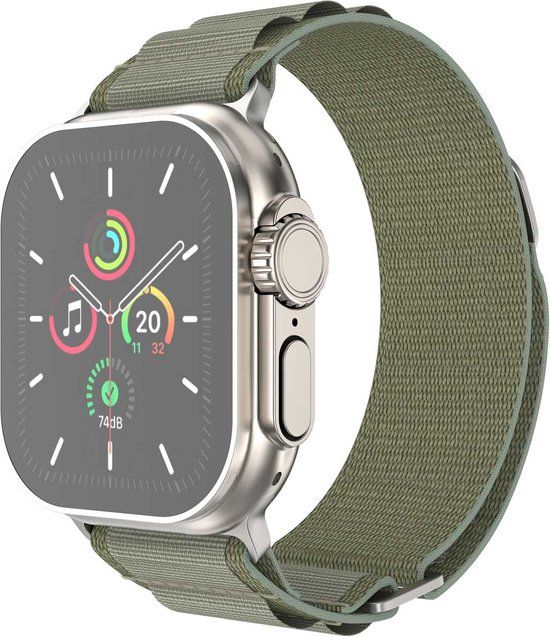iMoshion Nylon Alpine Watch Band - Apple Watch Series 1-9/SE - 38/40/41mm - Olive Green